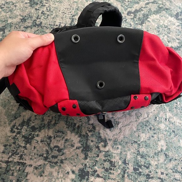 Rare Vintage 2000 Oakley Factory Pilot Utility Bag Red Collectible Backpack - Picture 15 of 16